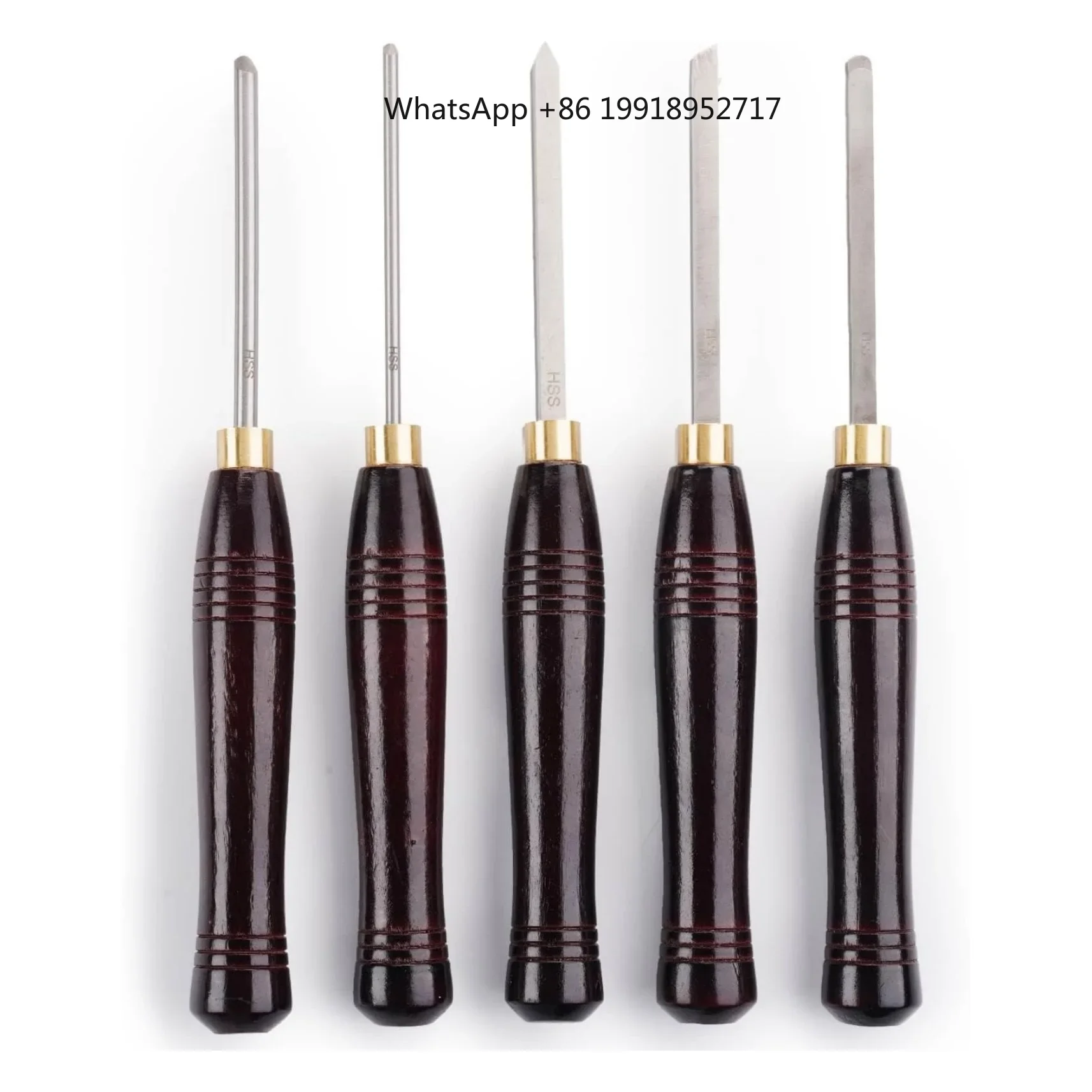 Woodturning Tools Set Hss - Kit de 5 outils de tournage