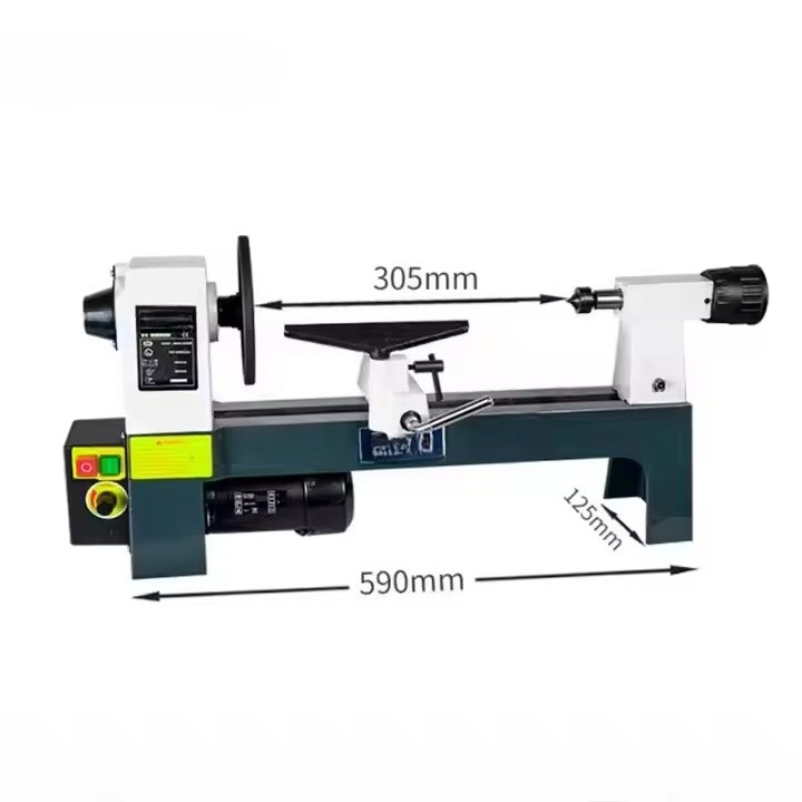 Woodworking Lathe Variable Speed 550W - Tour à bois miniature 550W à