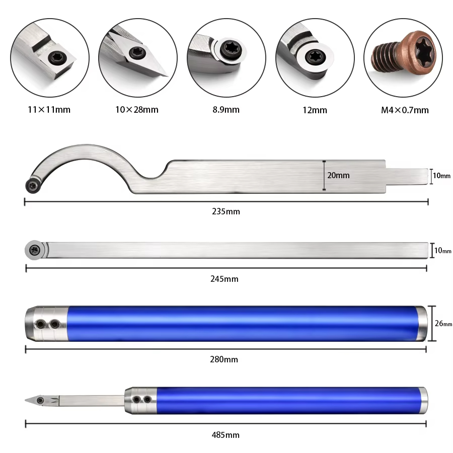 Kit d'outils de tournage sur b - Woodturning Tools Set Hss avis et prix