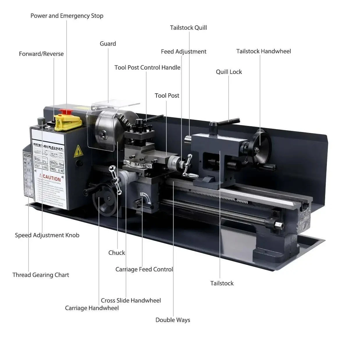 Tour à métaux miniature horizo - Mini Metal Lathe 7X14 avis et prix