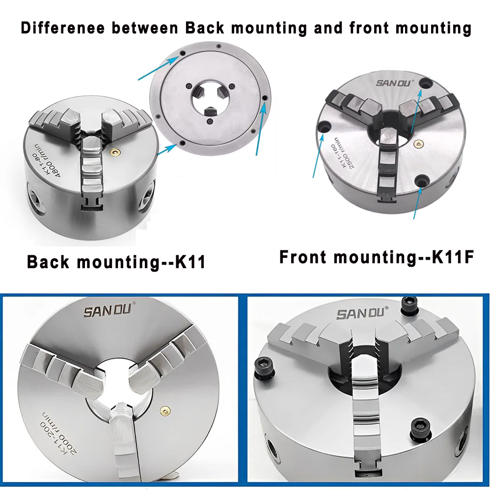 Mandrin de tour auto-centrant  - Lathe Chuck 3 Jaw 125Mm avis et prix